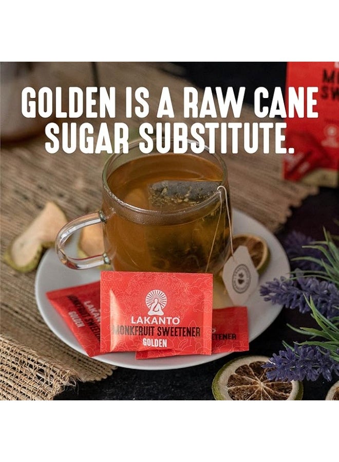 LAKANTO Monk Fruit Sweetener with Erythritol Golden 30 Sachets - Image 3